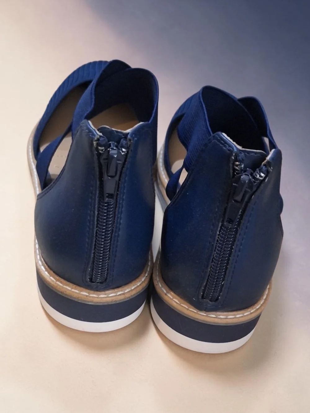 Kelly & Katie Blue Autumn Wedge Slip-On